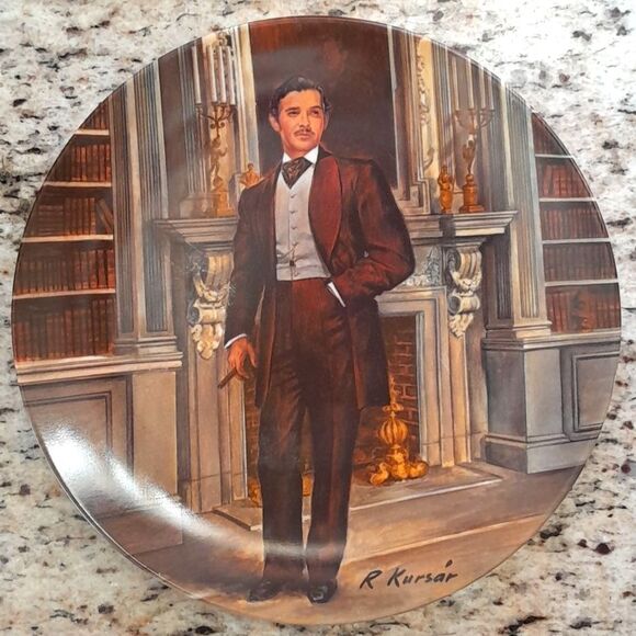 Knowles "Rhett" Gone with the Wind Vintage Plate - Picture 1 of 13